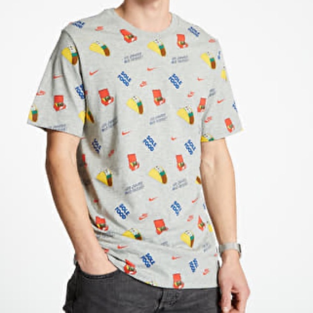 Nike Kicks Crew Sole Food Graphic Mens T-Shirt sz: Large